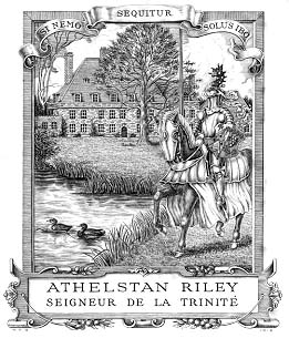 Bookplate by Osmond for Athelstan Riley